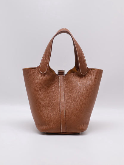 HERMES Picotin 18 - Gold 37 金棕銀 W