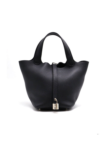 HERMES Picotin 18 - Noir 89 黑銀 K