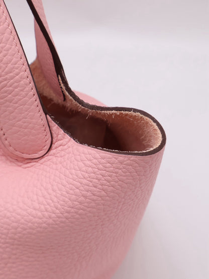 HERMES Picotin 18 - Rose Sakura 3Q 櫻花粉銀 B