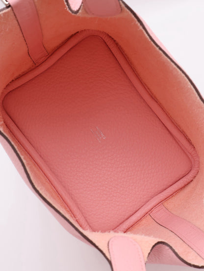 HERMES Picotin 18 - Rose Sakura 3Q 櫻花粉銀 B