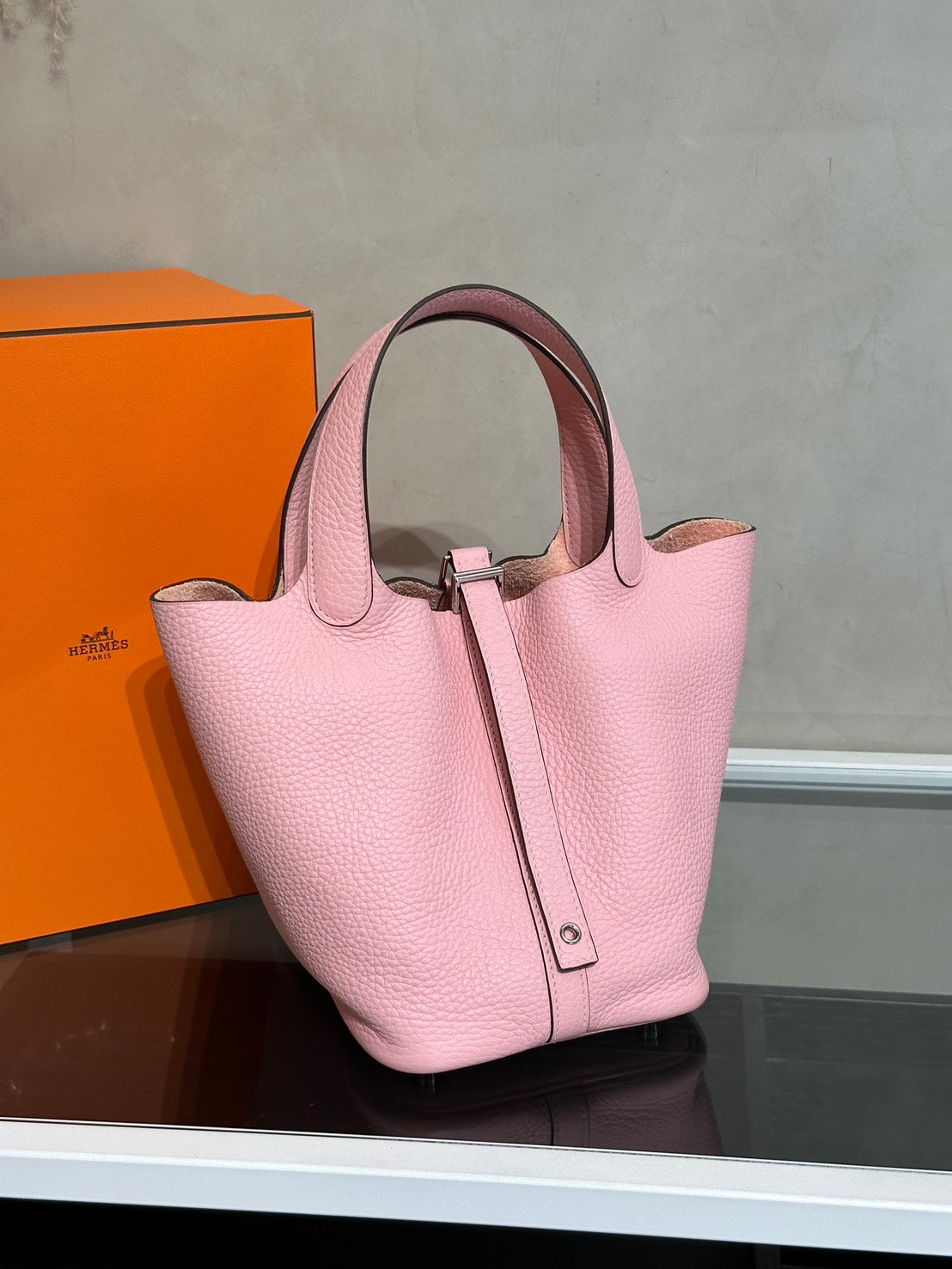 HERMES Picotin 18 - Rose Sakura 3Q 櫻花粉銀 B