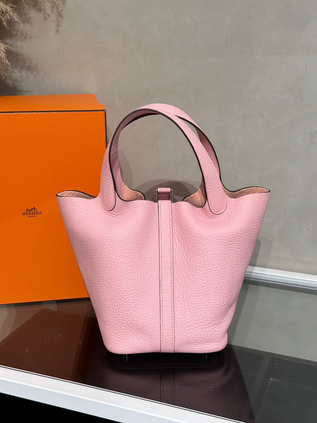 HERMES Picotin 18 - Rose Sakura 3Q 櫻花粉銀 B