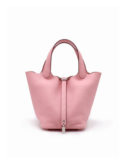 HERMES Picotin 18 - Rose Sakura 3Q 櫻花粉銀 B