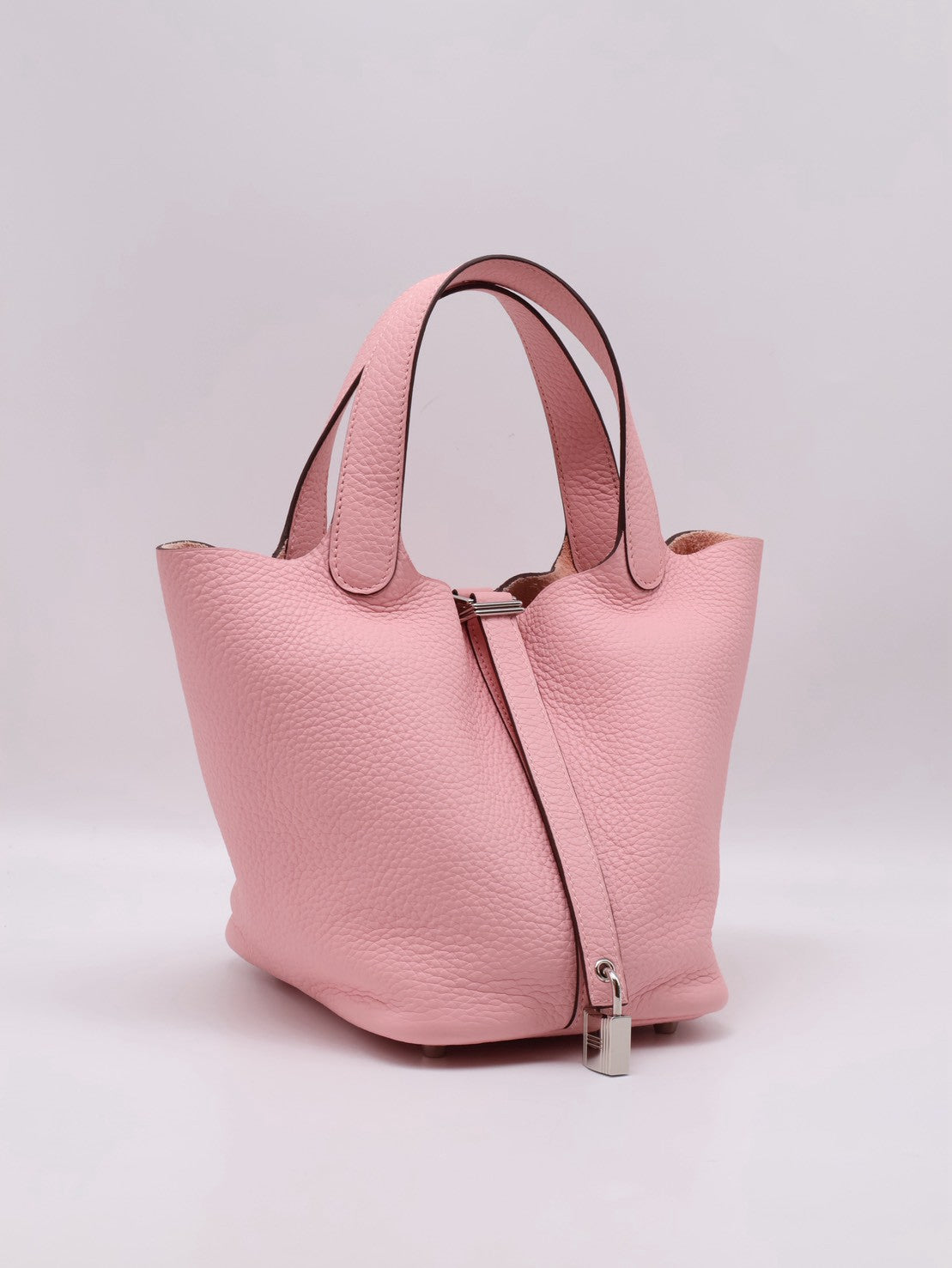 HERMES Picotin 18 - Rose Sakura 3Q 櫻花粉銀 B