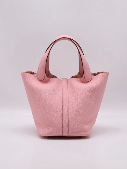 HERMES Picotin 18 - Rose Sakura 3Q 櫻花粉銀 B