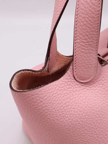 HERMES Picotin 18 - Rose Sakura 3Q 櫻花粉銀 B