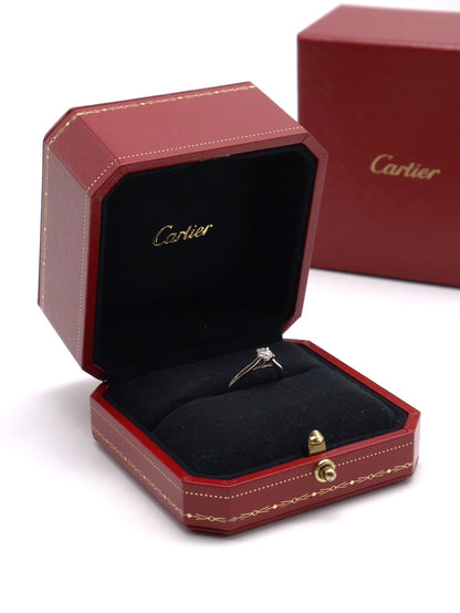 Cartier Solitaire1895 四爪鉑金鑽石戒指 - 48 0.3 carat