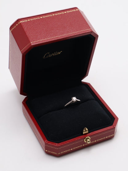 Cartier Solitaire1895 四爪鉑金鑽石戒指 - 48 0.3 carat