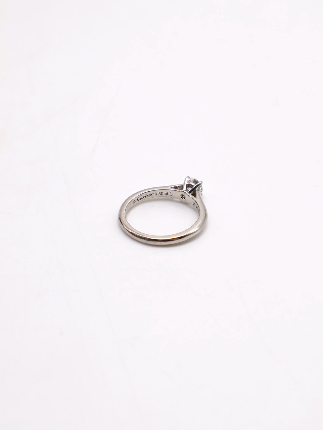 Cartier Solitaire1895 四爪鉑金鑽石戒指 - 48 0.3 carat