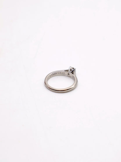 Cartier Solitaire1895 四爪鉑金鑽石戒指 - 48 0.3 carat