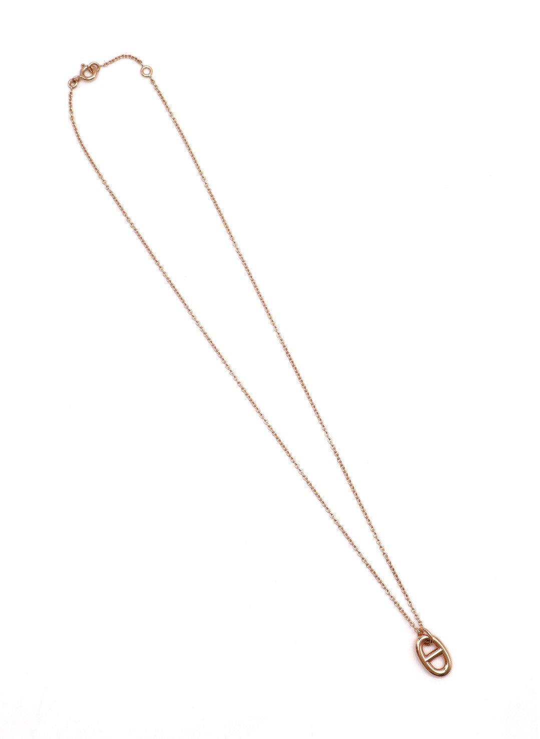 HERMES Farandole pendant 18K玫瑰金豬鼻子項鍊
