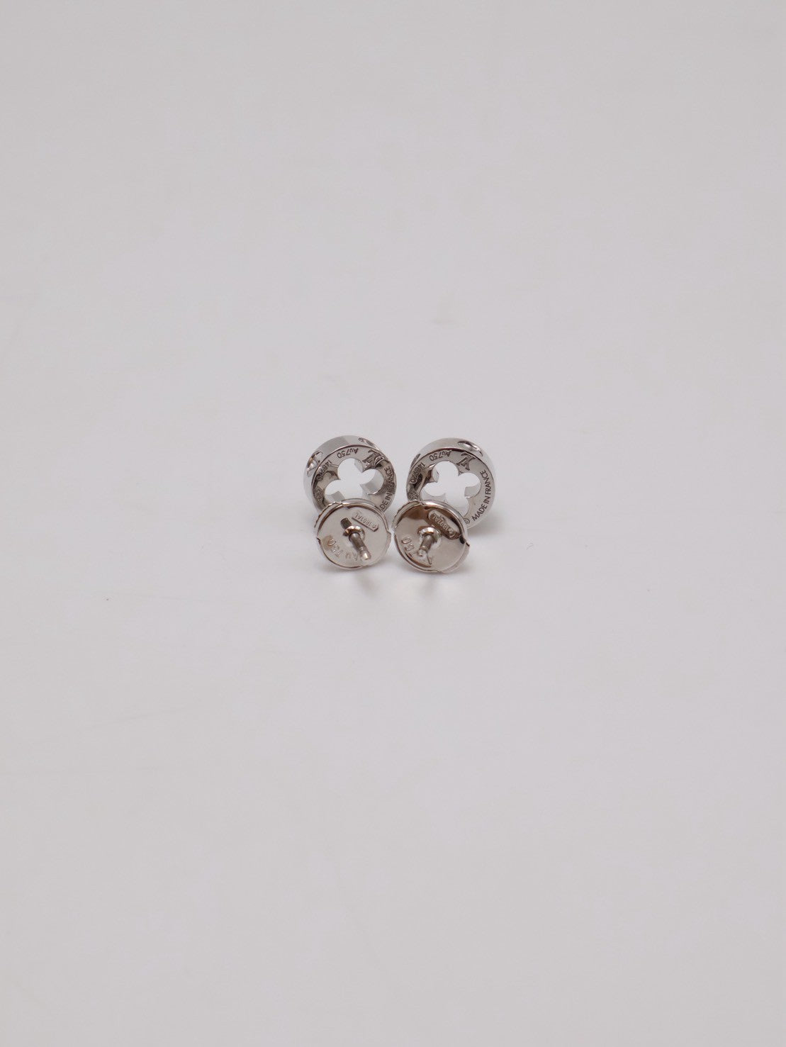 LOUIS VUITTON Empreinte 18K白金耳環
