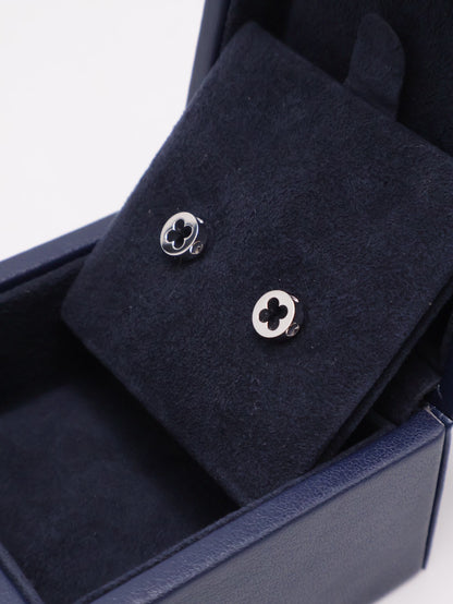 LOUIS VUITTON Empreinte 18K白金耳環