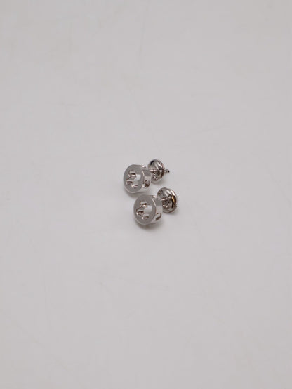 LOUIS VUITTON Empreinte 18K白金耳環