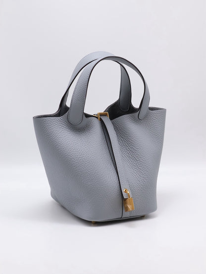 HERMES Picotin 18 - Gris Pantin P0 木偶灰金 K
