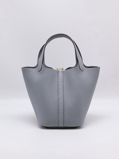 HERMES Picotin 18 - Gris Pantin P0 木偶灰金 K