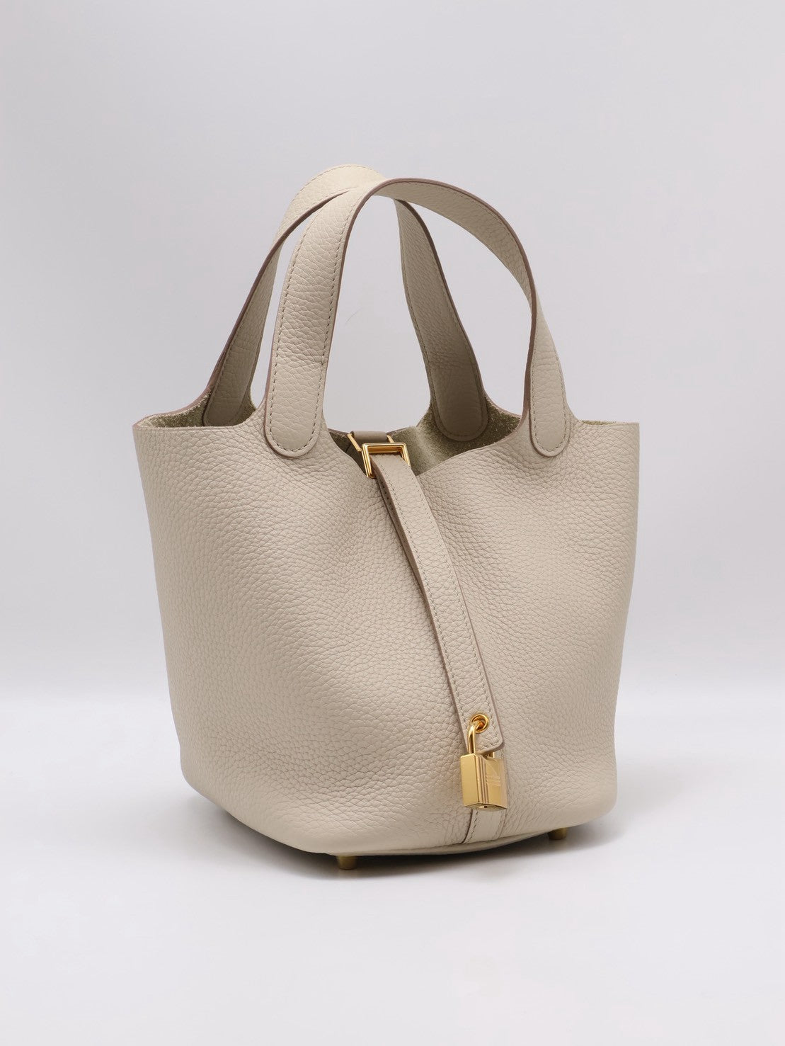 HERMES Picotin 18 - Beton 8L 冰川白金 U