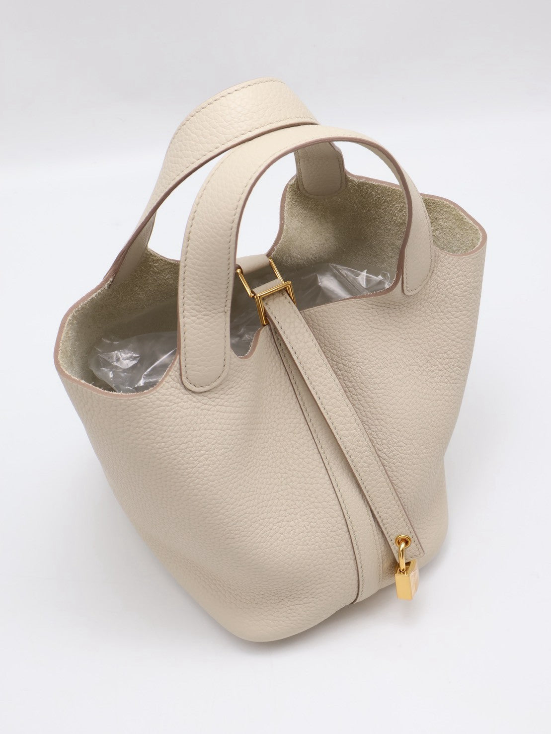 HERMES Picotin 18 - Beton 8L 冰川白金 U
