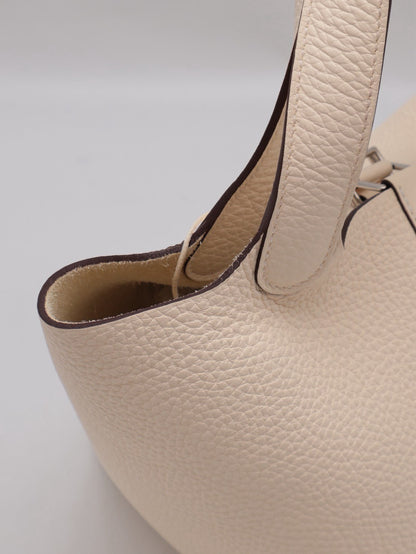 HERMES Picotin 18 - Nata I2 奶油白銀 U