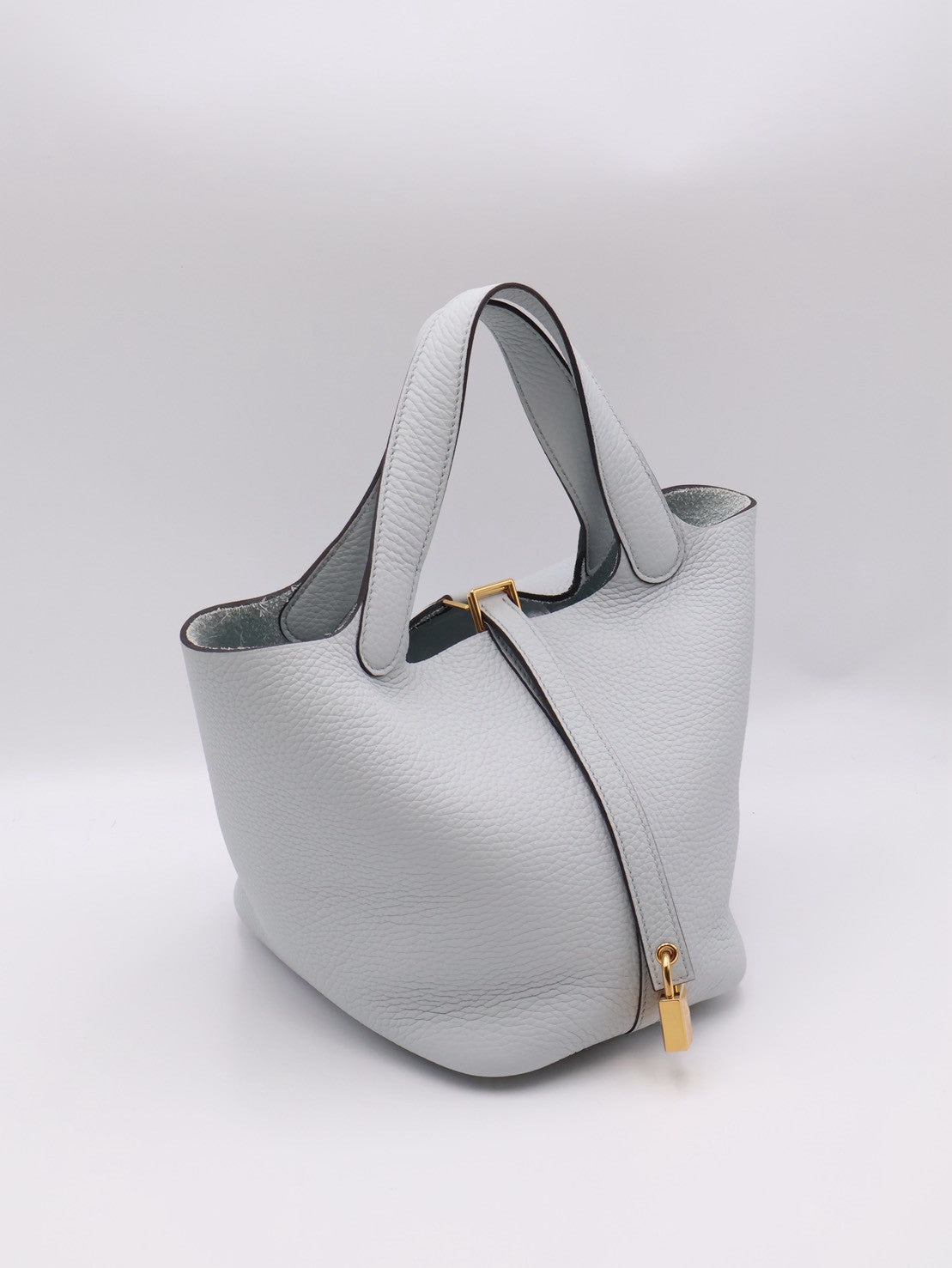 HERMES Picotin 18 - Bleu Pale 08 聖杯藍金 Z