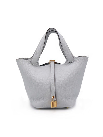 HERMES Picotin 18 - Bleu Pale 08 聖杯藍金 Z