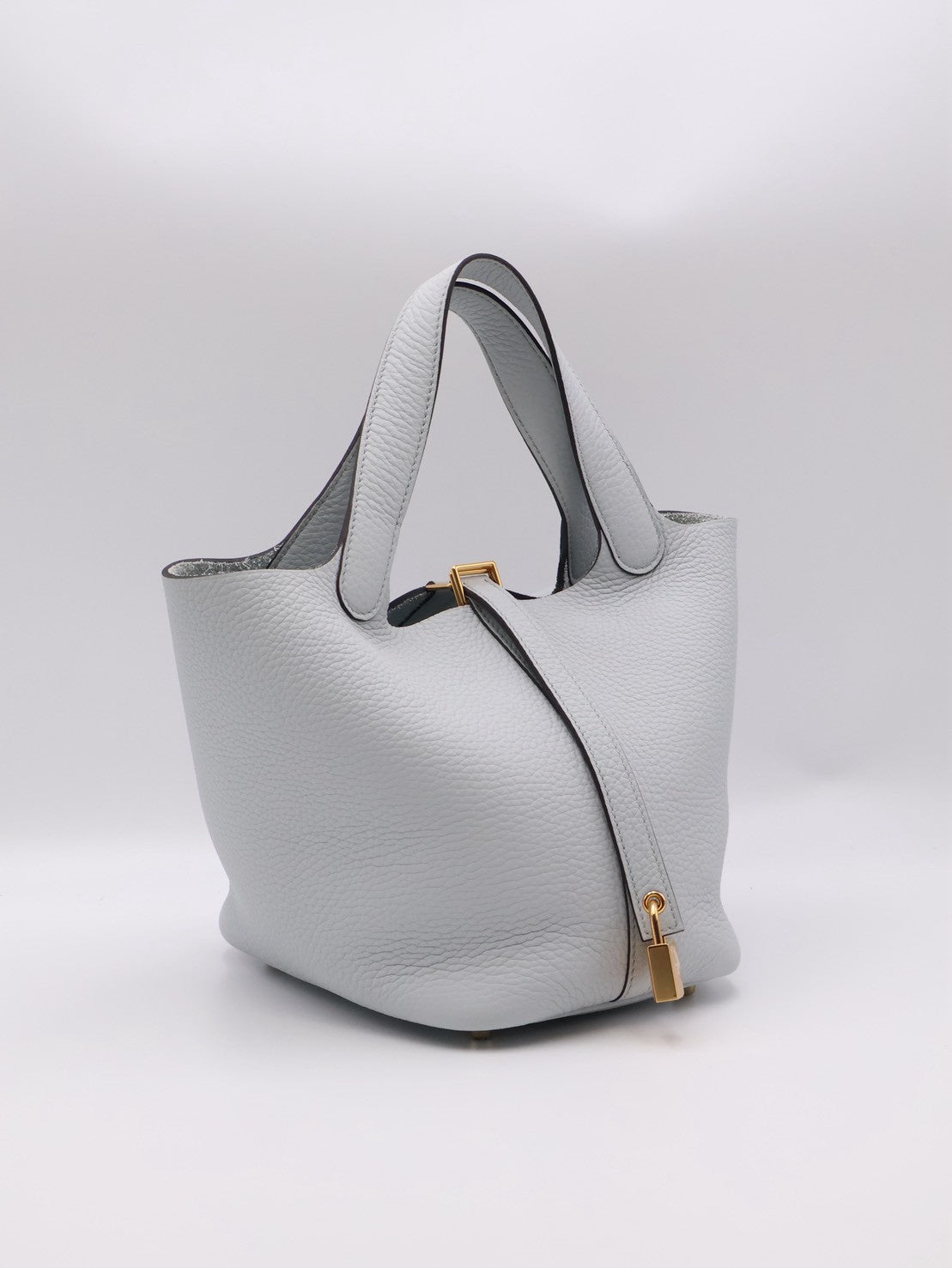HERMES Picotin 18 - Bleu Pale 08 聖杯藍金 Z