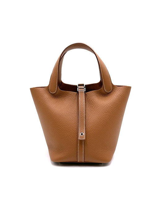 HERMES Picotin 18 - 金棕銀