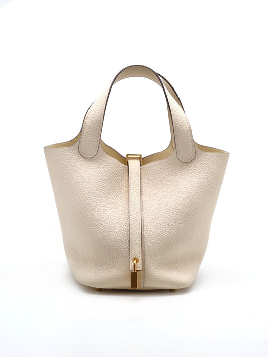 HERMES Picotin 18 - 奶油白金 Z