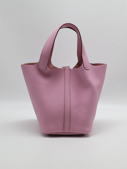 HERMES Picotin 18 - 錦葵紫銀 U