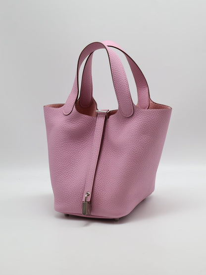 HERMES Picotin 18 - 錦葵紫銀 U