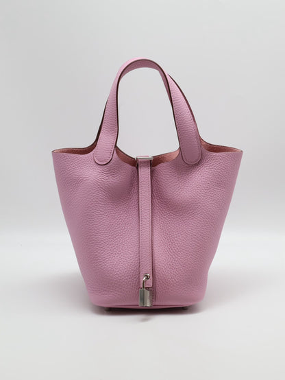 HERMES Picotin 18 - 錦葵紫銀 U