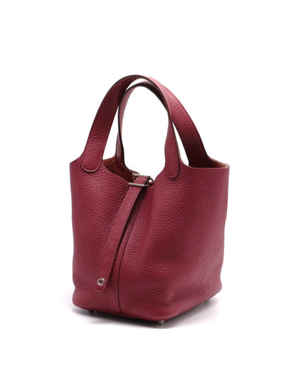 HERMES Picotin 18 - 石榴紅銀 T