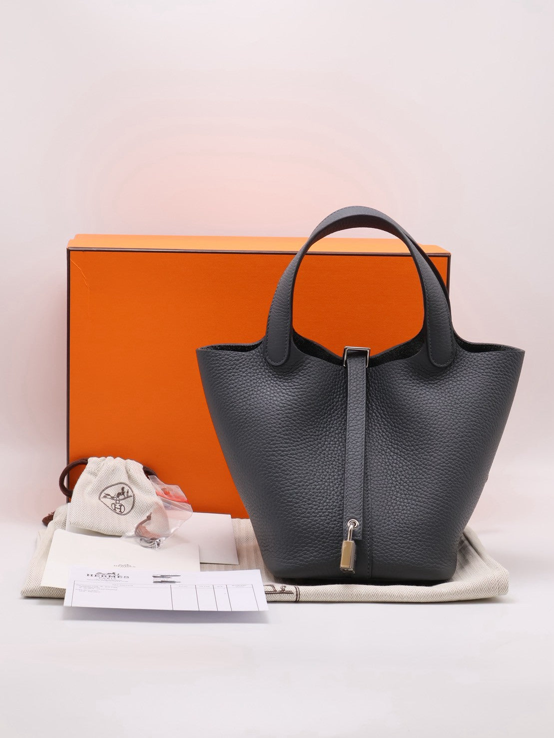 HERMES Picotin 18 - Gris Misty H0 霧霾灰銀 K