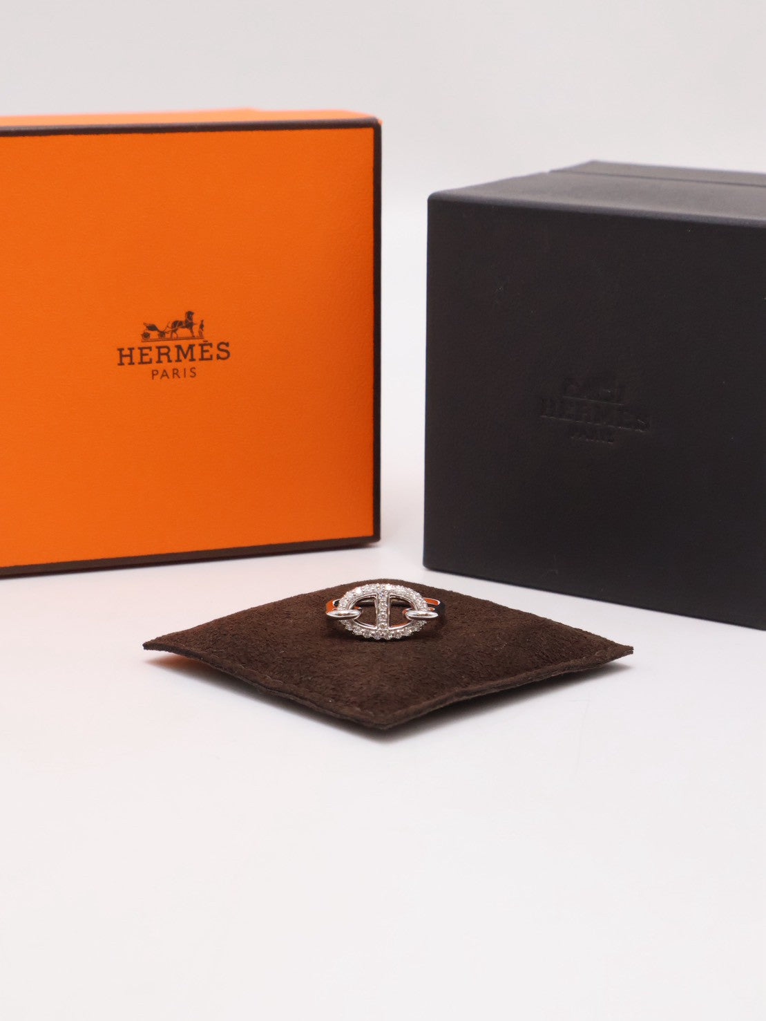 HERMES Farandole 18K白金鑽石戒指 - 49 0.45carat