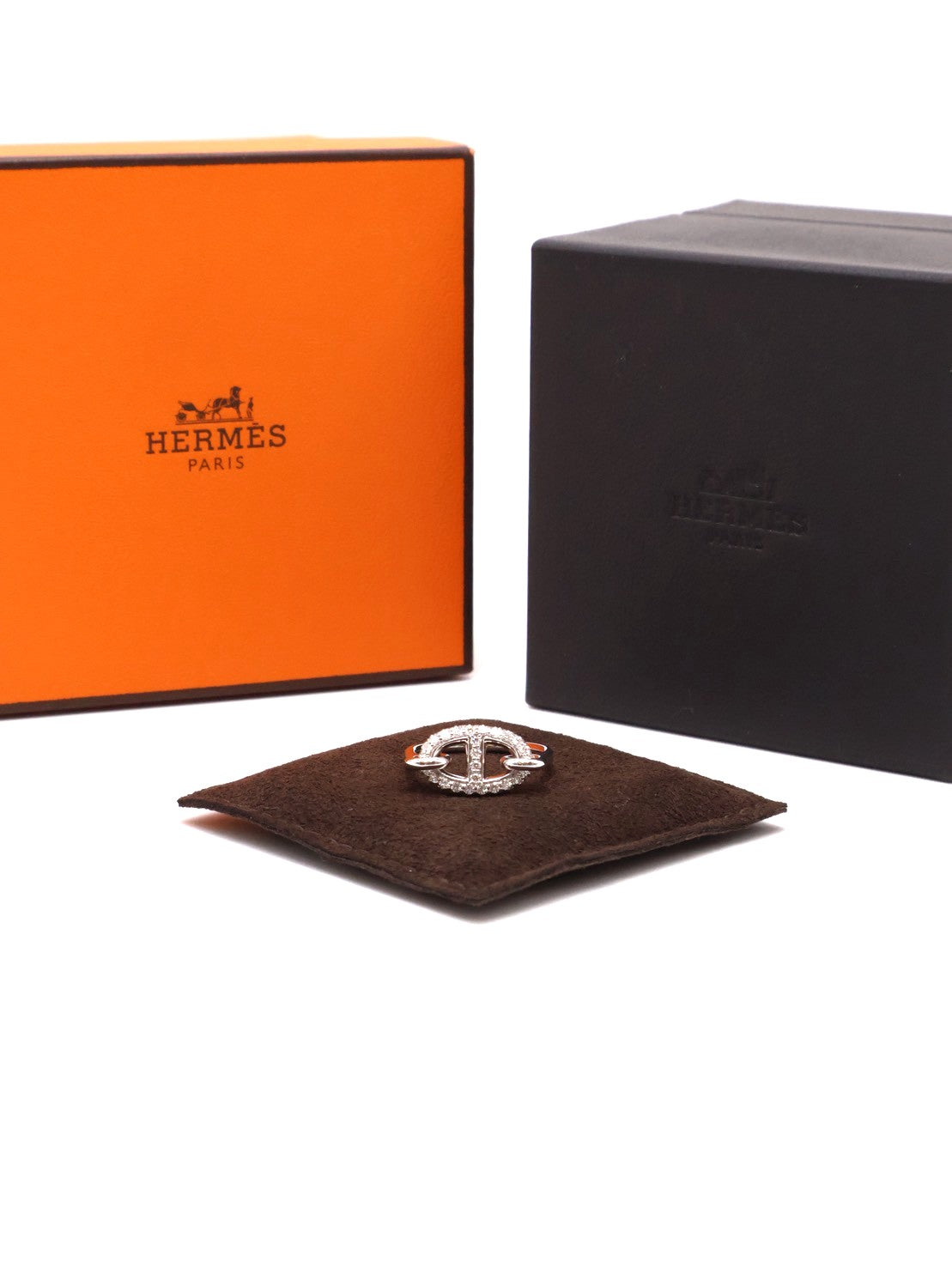 HERMES Farandole 18K白金鑽石戒指 - 49 0.45carat