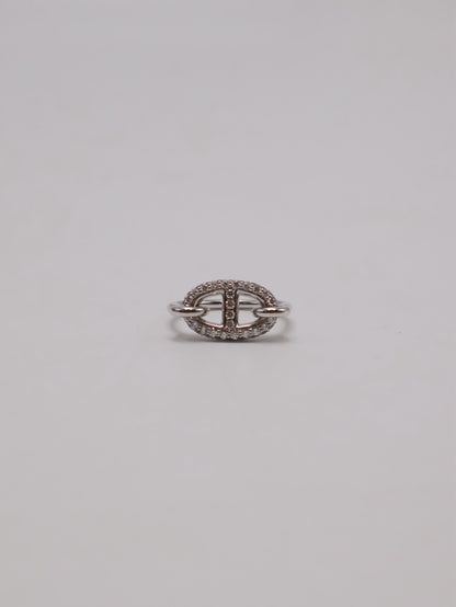 HERMES Farandole 18K白金鑽石戒指 - 49 0.45carat