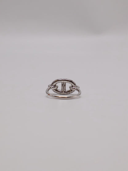 HERMES Farandole 18K白金鑽石戒指 - 49 0.45carat