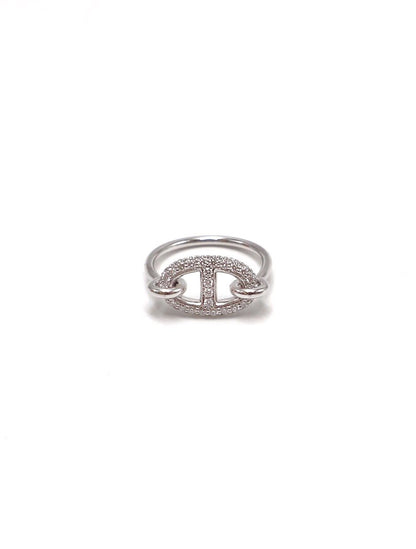 HERMES Farandole 18K白金鑽石戒指 - 49 0.45carat