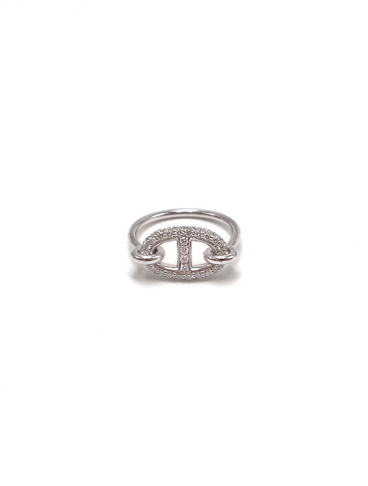 HERMES Farandole 18K白金鑽石戒指 - 49 0.45carat