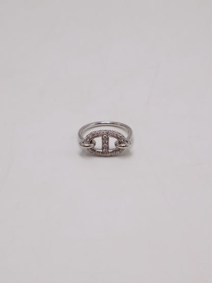 HERMES Farandole 18K白金鑽石戒指 - 49 0.45carat