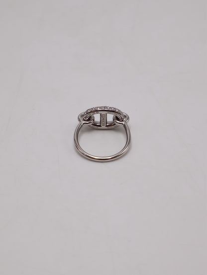 HERMES Farandole 18K白金鑽石戒指 - 49 0.45carat