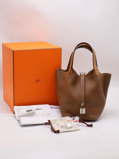HERMES Picotin 18 Touch - Alezan 3G 栗子銀 U