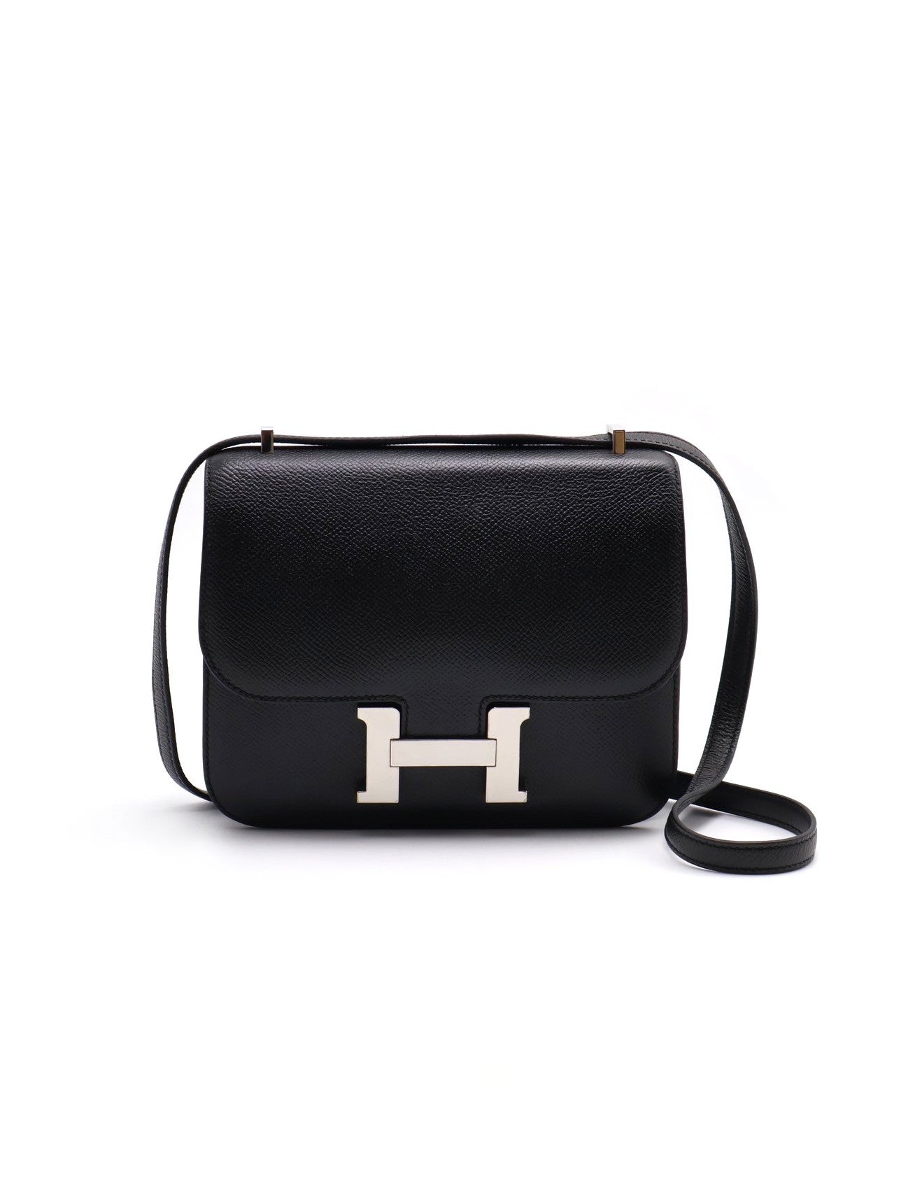 HERMES Mini constance 19 - 黑銀 C