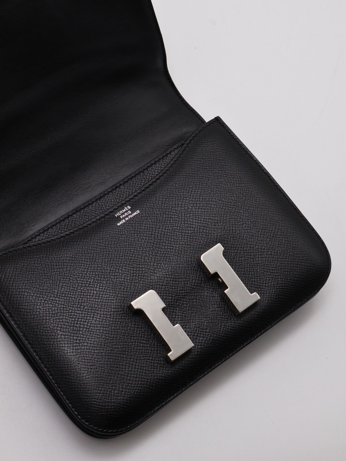 HERMES Mini constance 19 - 黑銀 C
