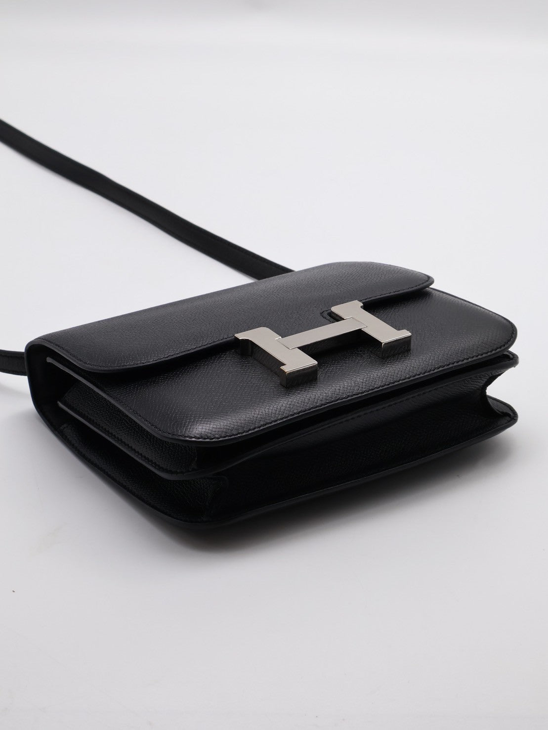 HERMES Mini constance 19 - 黑銀 C