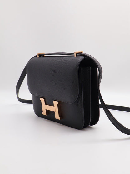 HERMES Mini constance 19 - 黑玫瑰金
