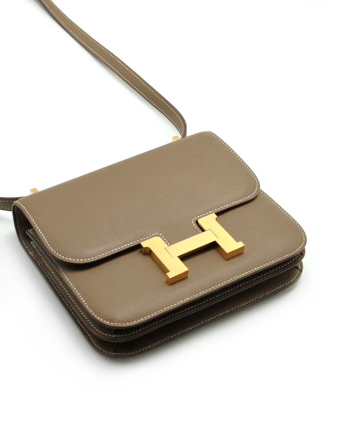 HERMES Mini Constance 19 - 灰金