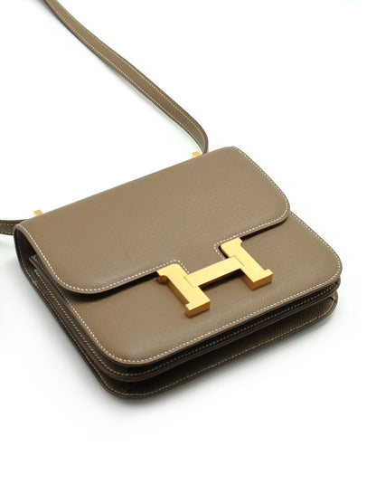 HERMES Mini Constance 19 - 灰金