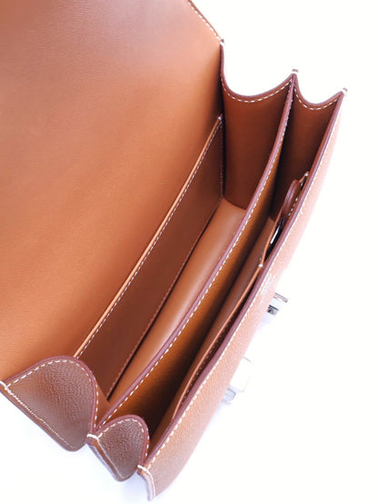 HERMES Mini constance 19 - 金棕銀