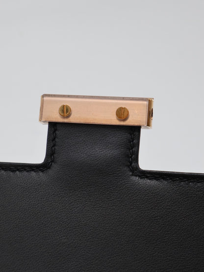 HERMES Mini Constance 19 - 黑玫瑰金 W
